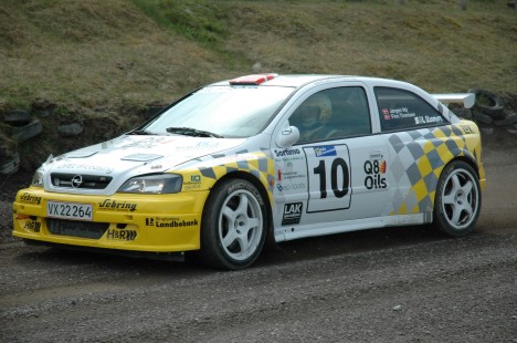 Det er i en bil som denne, Skatteminister Kristian Jensen skal opleve rallysporten fra indersiden (Foto: Morten Alstrup)